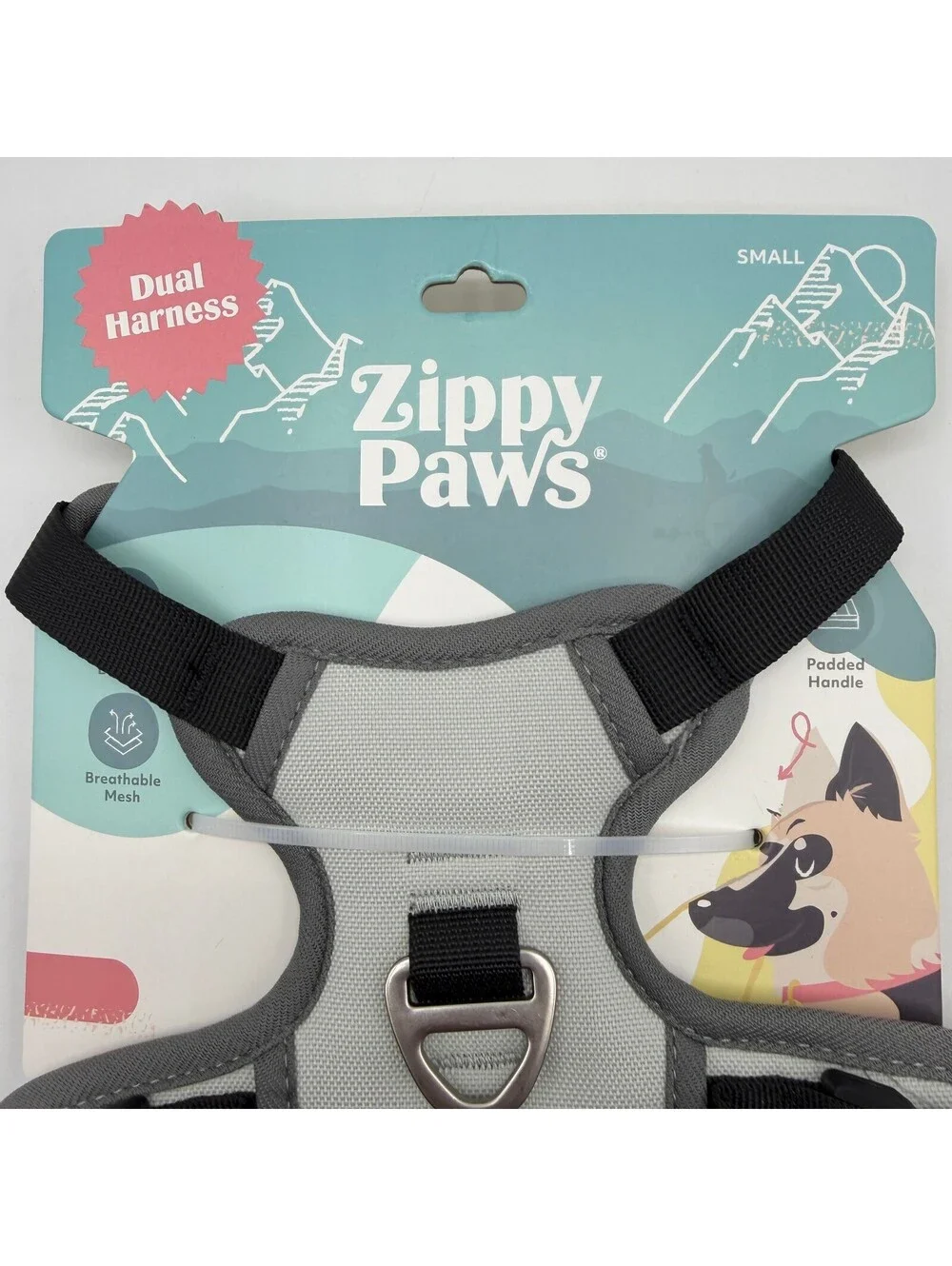 ZippyPaws No Pull Dog Harness Small Gray Grey 10 to 20 lbs ZPC-C0002 Zippy Paws